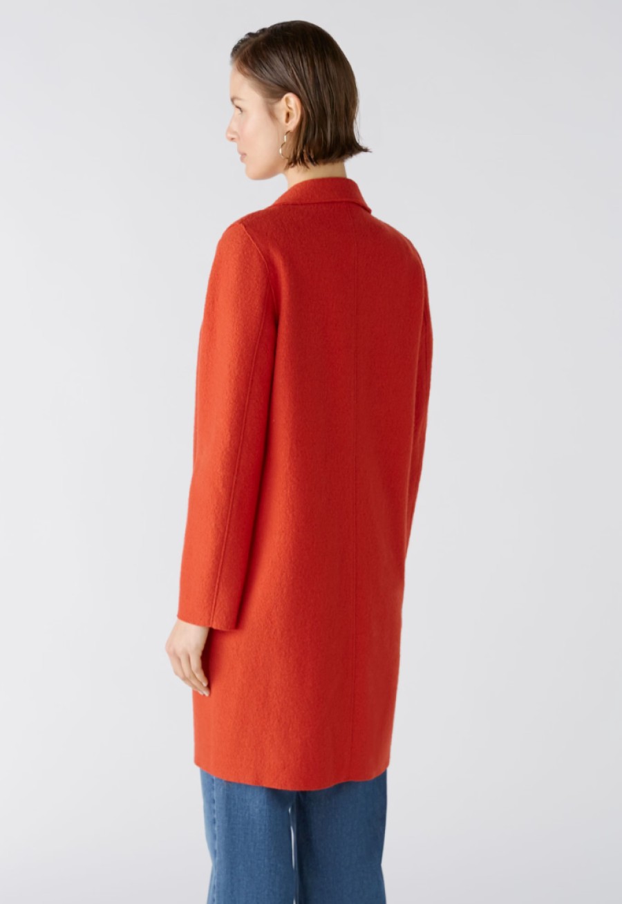 OUI Cappotto In Lana Mayson Bollita In Arancione Aura Giacche