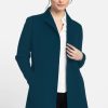 Kinross Cashmere Cappotto Con Maniche A Coste - Seapine Giacche