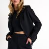 Shan Blazer Classico Aderente In Caviale Giacche