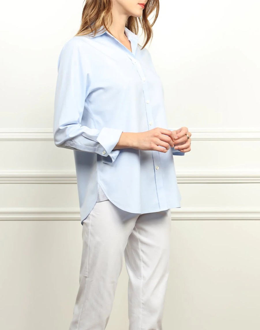 Hinson Wu Camicia Meghan Luxe In Cotone Vestibilita Comoda Bianca Cime