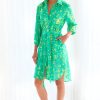 Finley Abito Chemisier Natalie In Verde Tropicale Vestiti