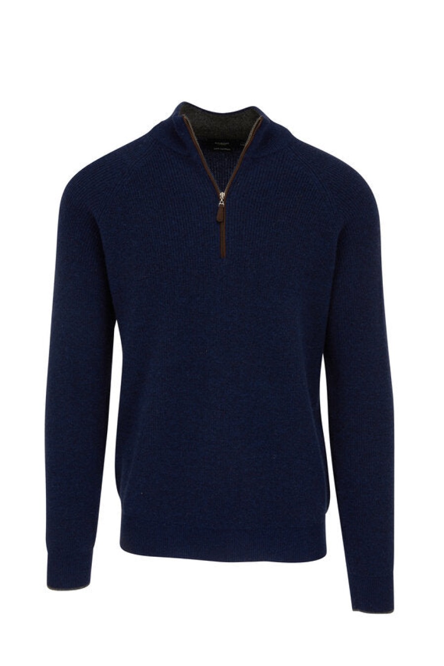 Kinross maschile Mock Con Cerniera Sportiva Da Uomo In Blu Navy Cime