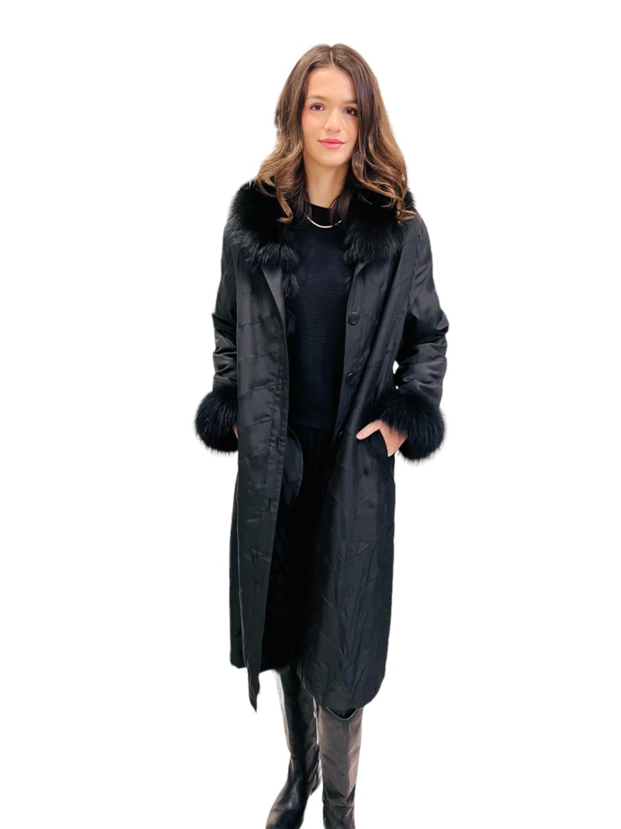 Diomi Cappotto Da Citta Reversibile In Nero Giacche