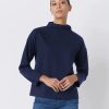 Kal Rieman Top Ethel Mock Con Collo A Imbuto - Blu Scuro Cime