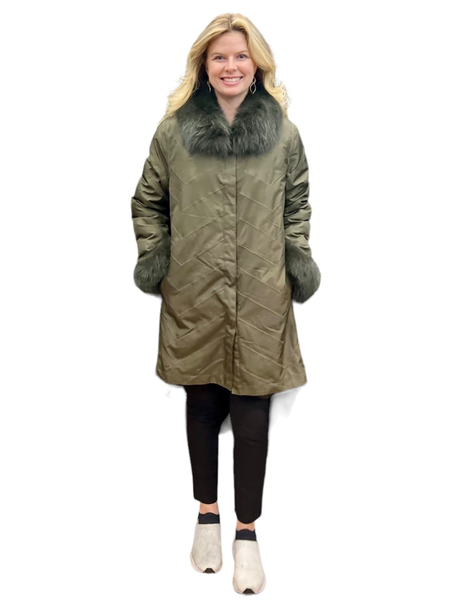 Diomi Cappotto Da Viaggio Reversibile Audrey In Loden Giacche