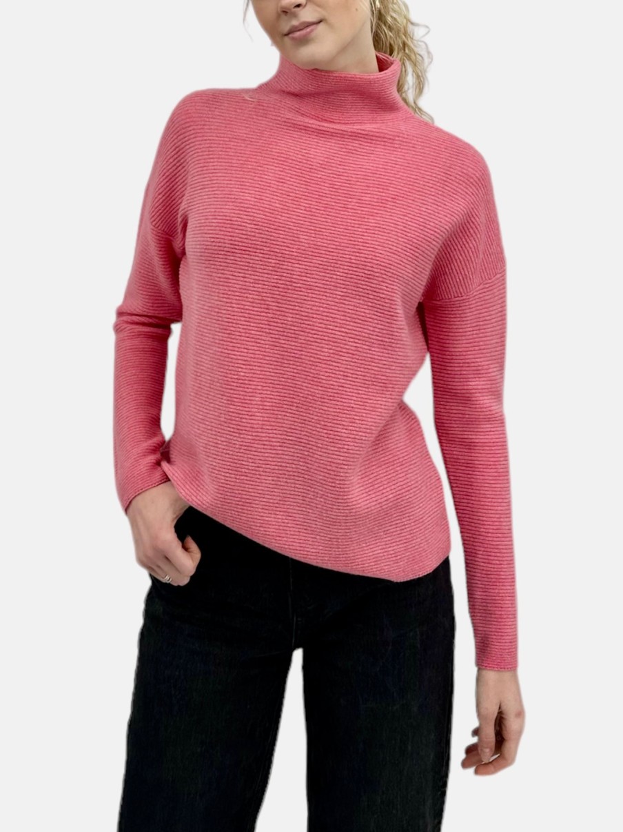 Kinross Cashmere Imbuto Slouchy Strutturato In Gamberetti Cime