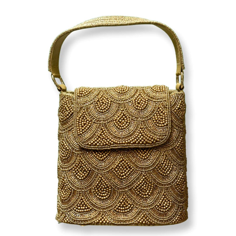 David Jeffrey Borsa Con Perline - Oro Accessori