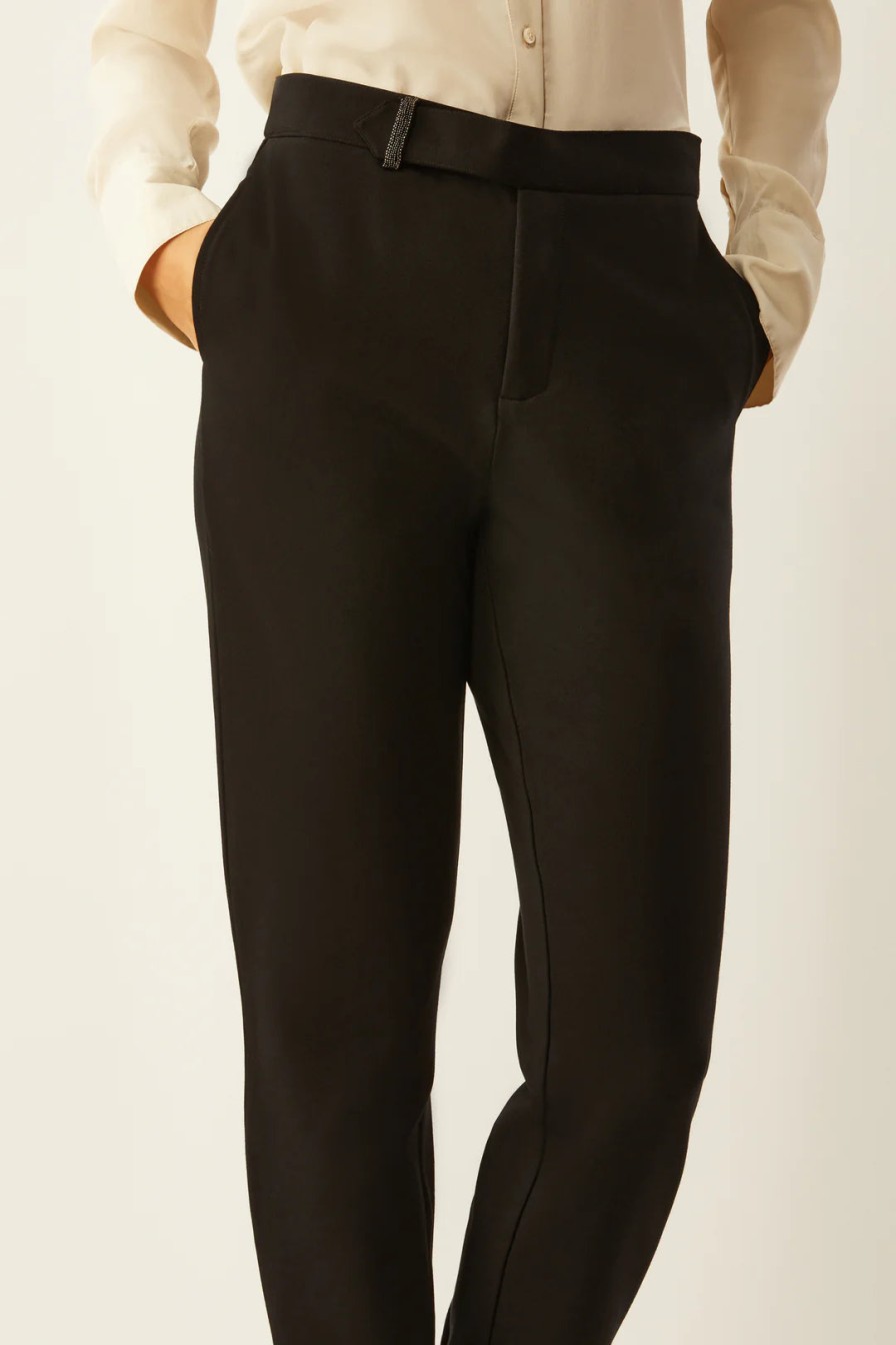 Ecru Pantaloni Murray In Nero Pantaloni