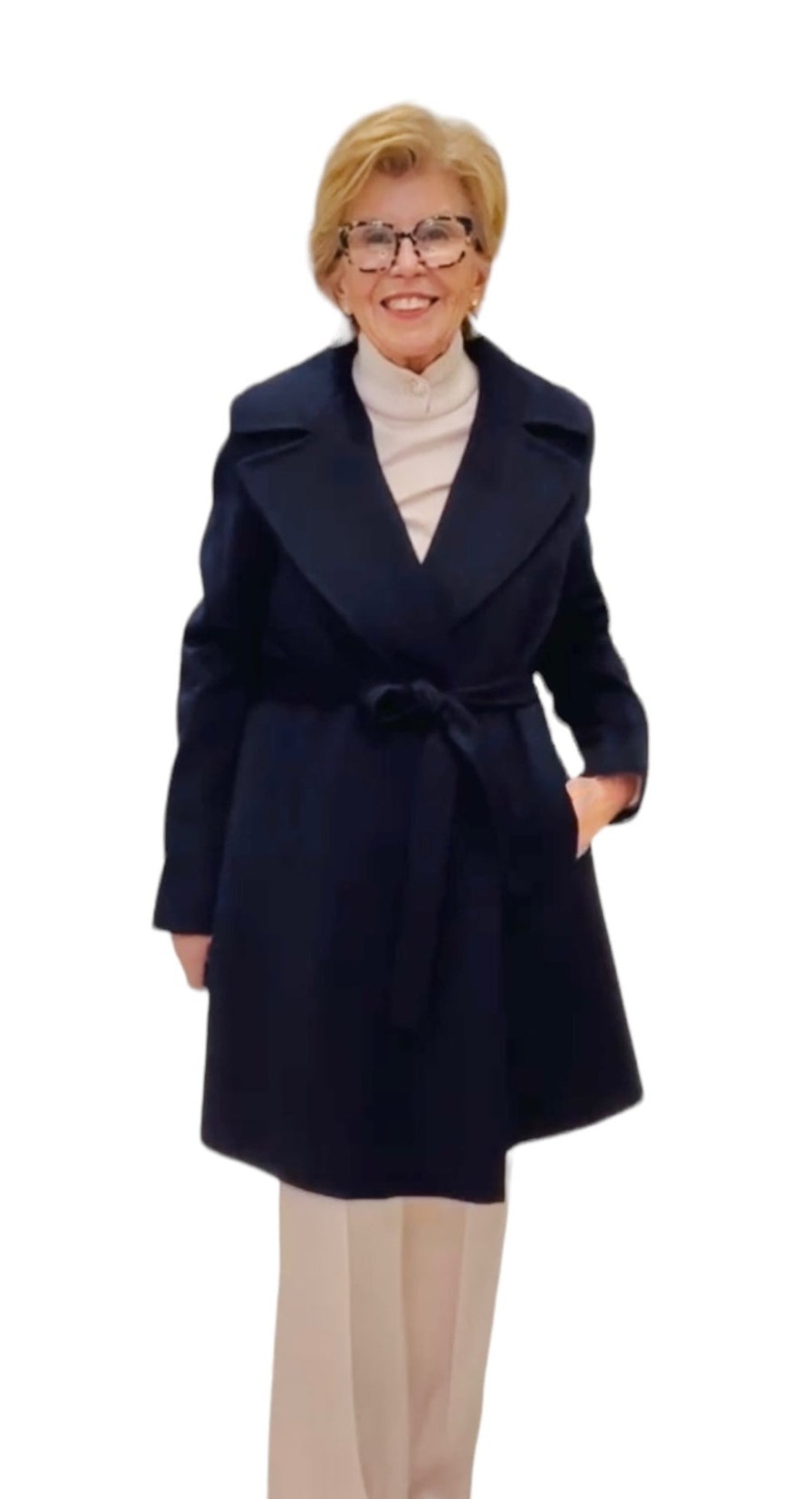 Fleurette Cappotto A Vestaglia In Cashmere - Mezzanotte Giacche