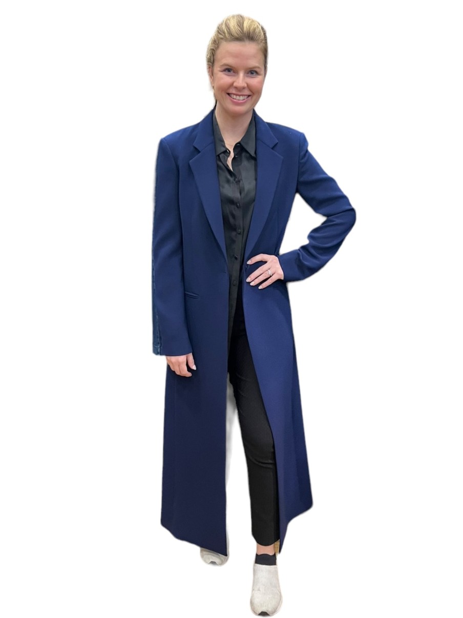 Diomi Cappotto Maxwell In Blu Marino Giacche