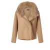 Diomi Bomber In Misto Lana Color Crema Irlandese Giacche