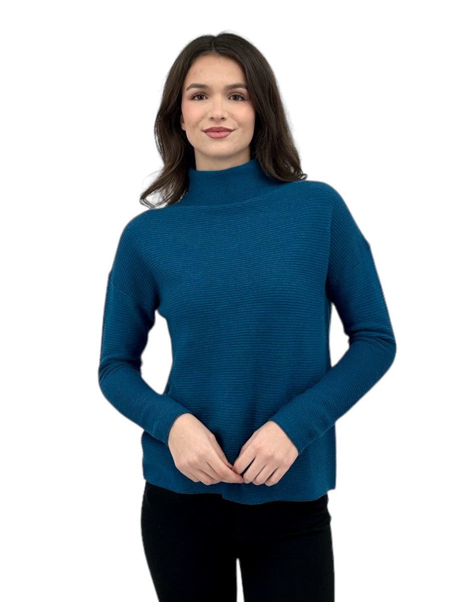 Kinross Cashmere Imbuto Slouchy Strutturato In Oceano Cime