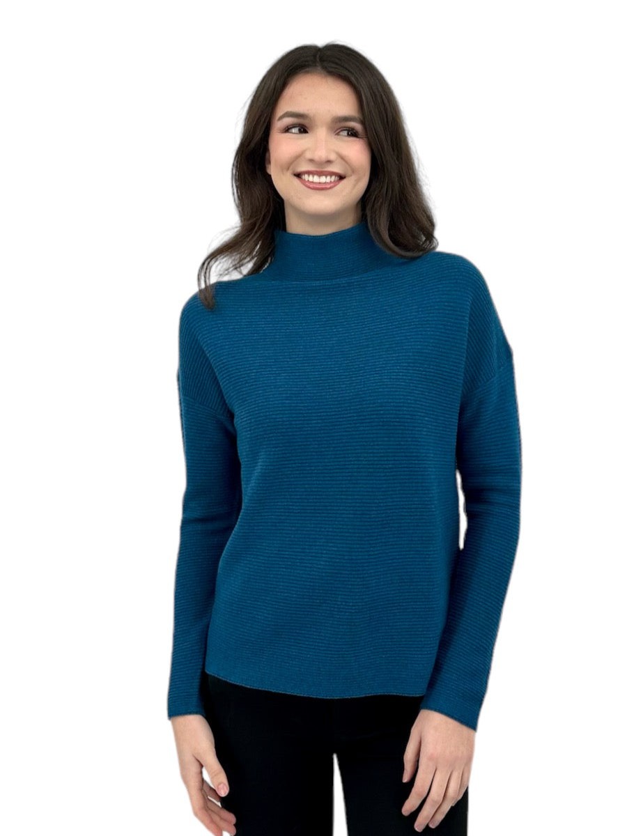 Kinross Cashmere Imbuto Slouchy Strutturato In Oceano Cime