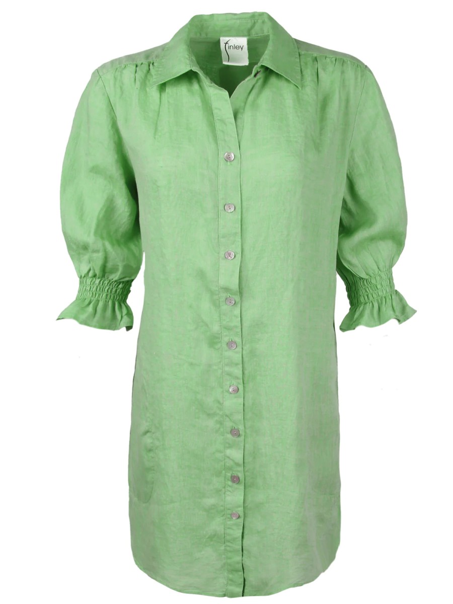 Finley Abito Camicia Miller In Te Verde Vestiti