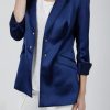 Hilton Hollis Blazer In Raso Elasticizzato A Mezzanotte Giacche