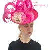 Cappelli di Katie Fascinator Rosa Caldo Accessori