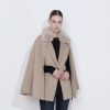 Diomi Gilet Con Mantella Staccabile In Irish Cream Giacche