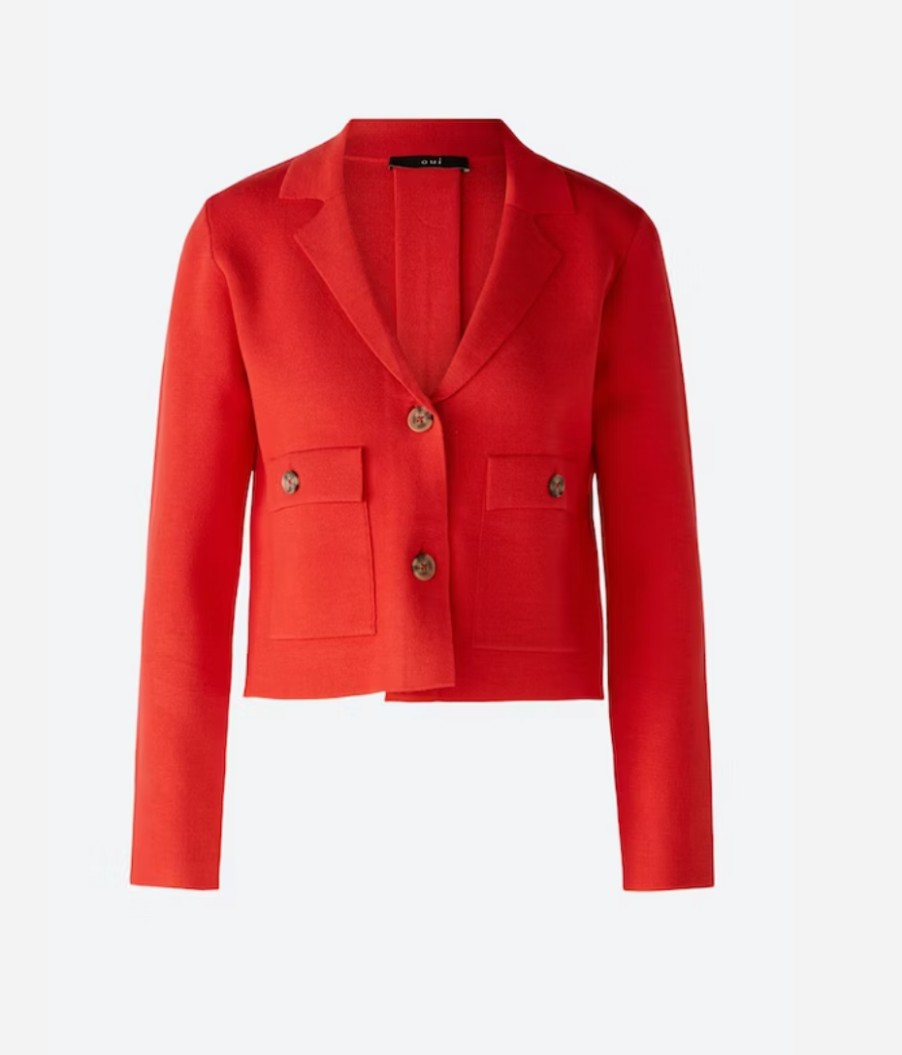 OUI Giacca Stile Blazer In Aura Orange Giacche