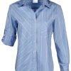 Finley Camicia Tiegan Da Uomo A Righe - Blu/Giallo/Bianco Cime