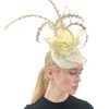 Cappelli di Katie Fascinator Per Fascia Color Crema Accessori