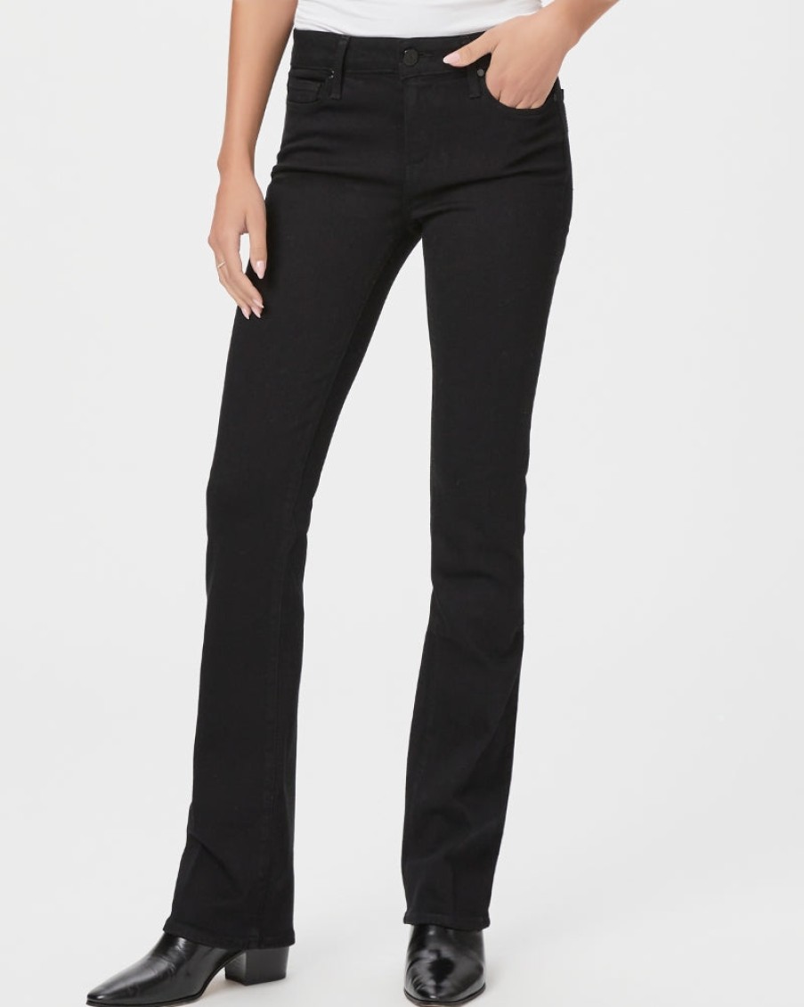 Paige Stivale Manhattan Slim 32" In Tonalita Nera Pantaloni