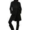 Fleurette Cappotto Con Colletto Rialzato - Antracite/Nero Giacche